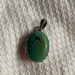 Turquoise Pendant - sterling silver